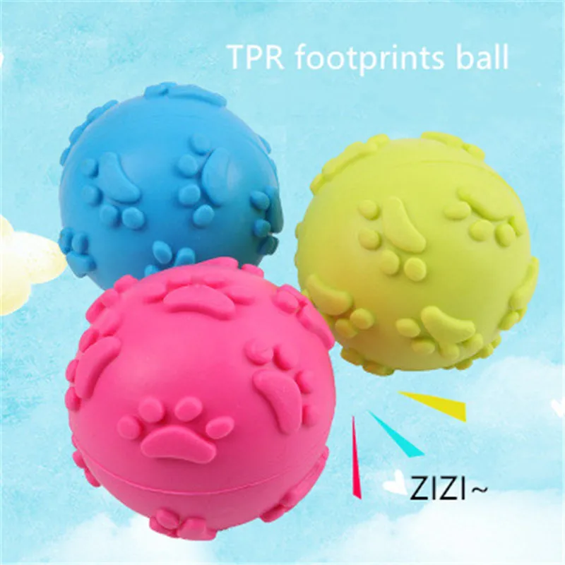 Funny Pet Dog Foot Print Ball Toy Colorful Sound Squeaky Toys for Dogs Cats Soft Rubber Chew Sound Interactive Ball Toys
Funny Pet Dog Foot Print Ball Toy Colorful Sound Squeaky Toys for Dogs Cats Soft Rubber Chew Sound Interactive Ball Toys