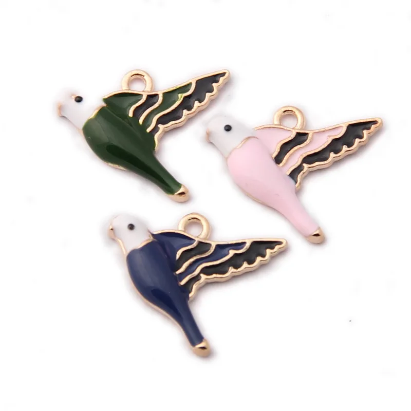 10pcs /lot Zinc Alloy Mini Enamel Charms Sparrow Bird Charms For DIY Fashion Jewelry Earrings Making Accessories
10pcs /lot Zinc Alloy Mini Enamel Charms Sparrow Bird Charms For DIY Fashion Jewelry Earrings Making Accessories