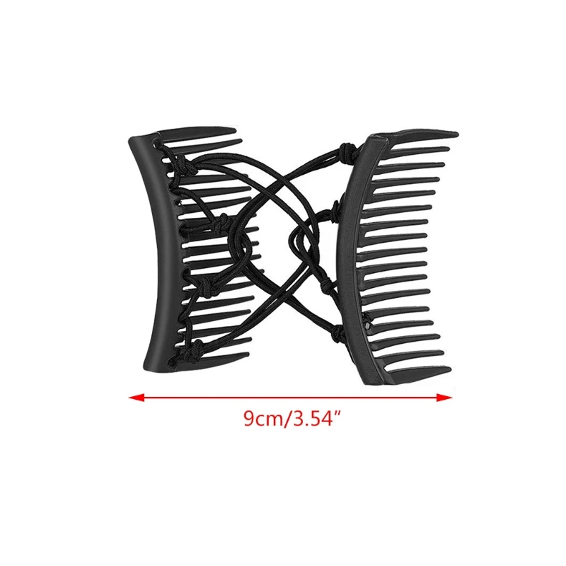 2Pcs Stretchy Knotted Double Comb Hair Clip Adjustable Elastic No Crease Hairpins Women Updo Ponytail Holder Barrettes
2Pcs Stretchy Knotted Double Comb Hair Clip Adjustable Elastic No Crease Hairpins Women Updo Ponytail Holder Barrettes