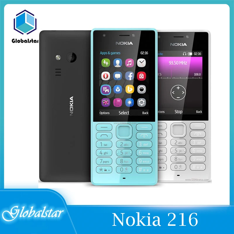 

Nokia 216 refurbished Original Nokia 216 Dual sim Card 2G GSM 1100mAh Unlocked Cheap Celluar Phone refurbished Free shipping