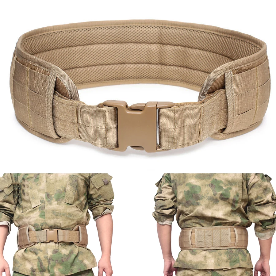 Military Airsoft Belt Tactical Padded Wide Belt Army Training Wargame CS Gear Universal Hunting Molle Waist Girdle Equipment
Military Airsoft Belt Tactical Padded Wide Belt Army Training Wargame CS Gear Universal Hunting Molle Waist Girdle Equipment