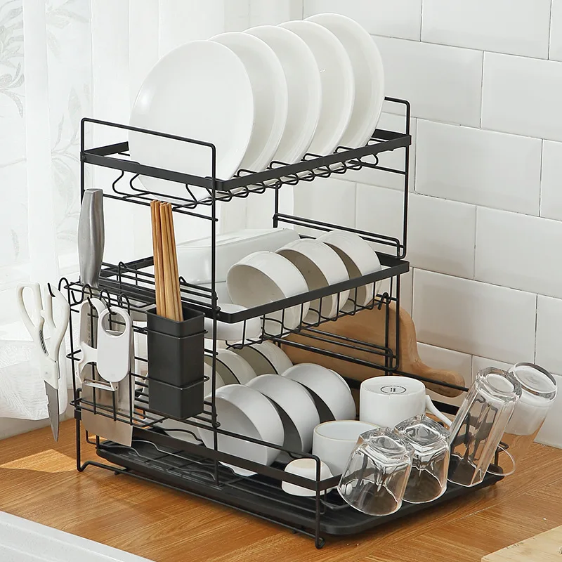 Multi Functional Dish Rack In Kitchen Floor Type Drainage Rack Removable And Easy To Clean Kitchen Organizer And Storage
Multi Functional Dish Rack In Kitchen Floor Type Drainage Rack Removable And Easy To Clean Kitchen Organizer And Storage