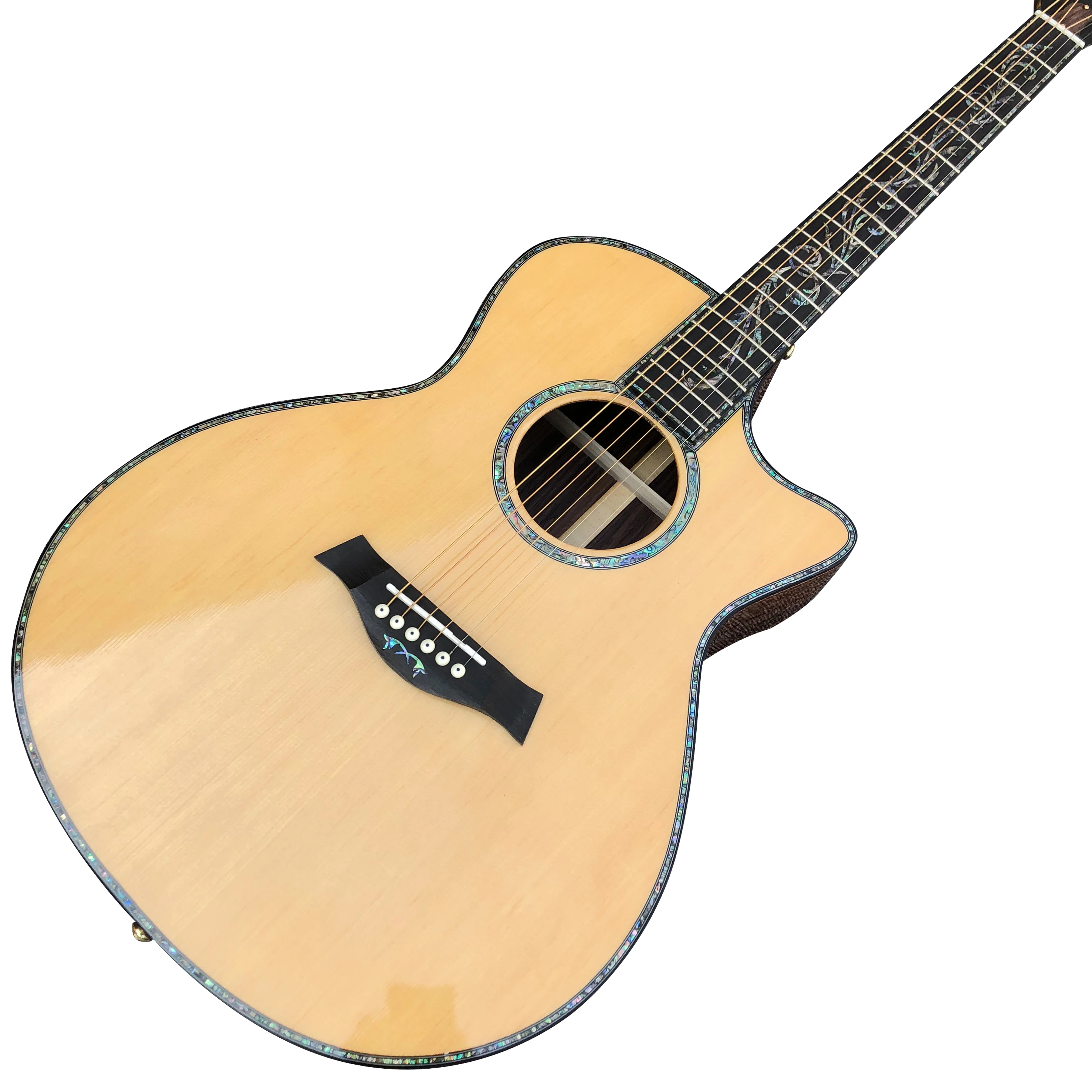 Custom 916 Abalone Inlays Solid Spruce Acoustic Guitar Ebony Fretboard 41 Inch Rosewood Body
Custom 916 Abalone Inlays Solid Spruce Acoustic Guitar Ebony Fretboard 41 Inch Rosewood Body
