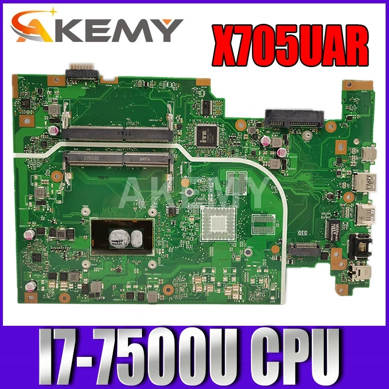 For ASUS Vivobook 17 X705UQ X705UAP X705UAR X705UA X705U X705NA Laptop motherboard Mainboard I7-7500U CPU 2.7 GHZ
For ASUS Vivobook 17 X705UQ X705UAP X705UAR X705UA X705U X705NA Laptop motherboard Mainboard I7-7500U CPU 2.7 GHZ