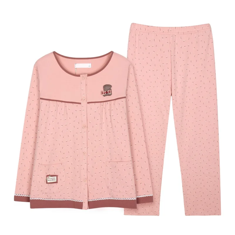 Plus Size M-XXXL Cotton Pajama Set For Sleep Women Winter Casual Pijamas Feminino Inverno Pyjamas Long Sleeve Fashion Sleepwear
Plus Size M-XXXL Cotton Pajama Set For Sleep Women Winter Casual Pijamas Feminino Inverno Pyjamas Long Sleeve Fashion Sleepwear