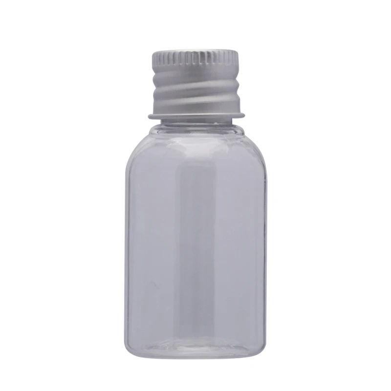 30ml 100pcs empty clear plastic bottle with aluminum screw cap plug Cosmetic container travel kits portable PET lotion cream
30ml 100pcs empty clear plastic bottle with aluminum screw cap plug Cosmetic container travel kits portable PET lotion cream