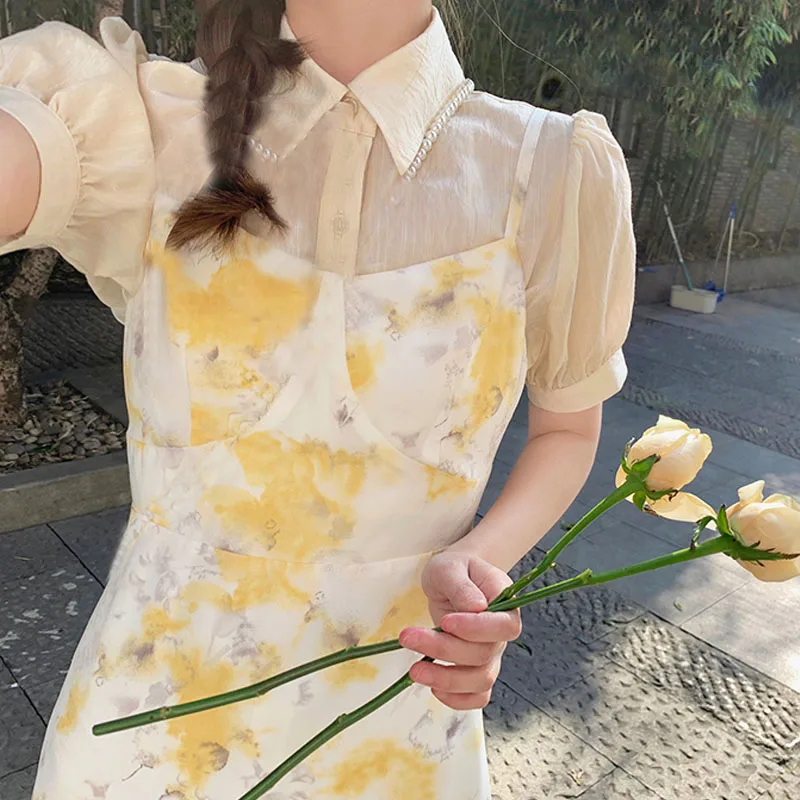 Elegant Vintage Fairy Dress Women Short Sleeve Slim Kawaii Floral Dress Short Sleeve One Piece Dress Korean 2021 Summer Chic
Elegant Vintage Fairy Dress Women Short Sleeve Slim Kawaii Floral Dress Short Sleeve One Piece Dress Korean 2021 Summer Chic