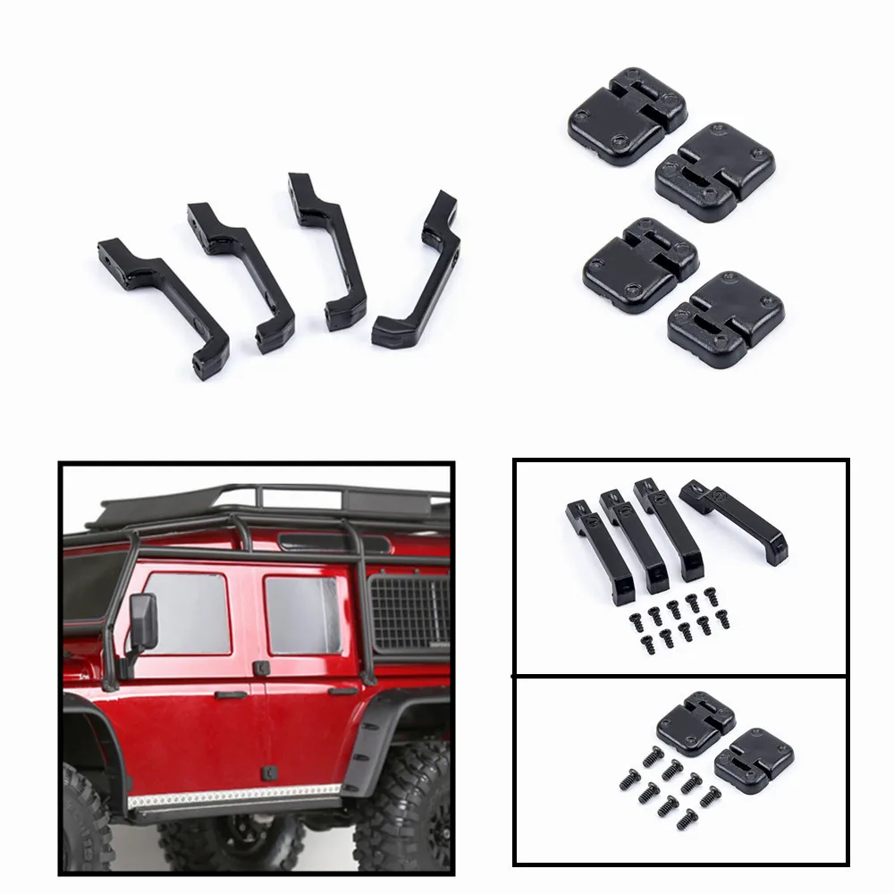Black Plastic Car Door Hinges & Door Handles for 1:10 RC Crawler Traxxas TRX-4 TRX4
Black Plastic Car Door Hinges & Door Handles for 1:10 RC Crawler Traxxas TRX-4 TRX4