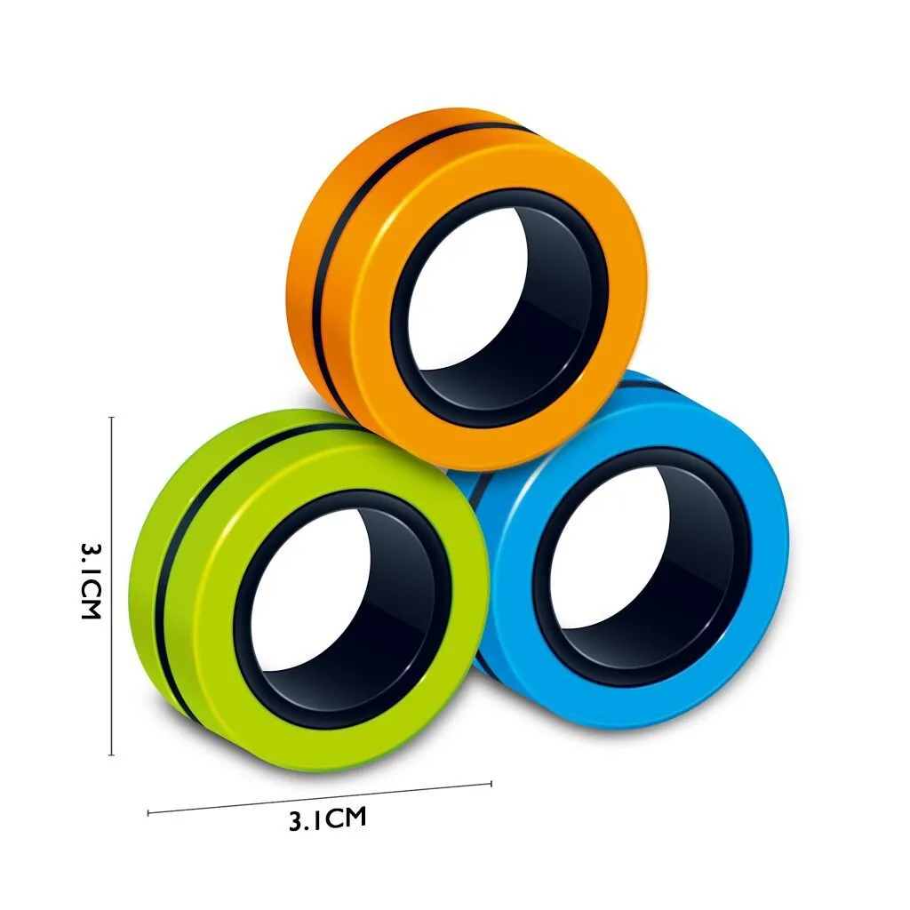 6pcs/9pcs/12pcs/15pcs Anti-Stress Magnetic Rings Magnetic Bracelet Ring Unzip Toy Magic Ring Props Tools Decompression toys
6pcs/9pcs/12pcs/15pcs Anti-Stress Magnetic Rings Magnetic Bracelet Ring Unzip Toy Magic Ring Props Tools Decompression toys