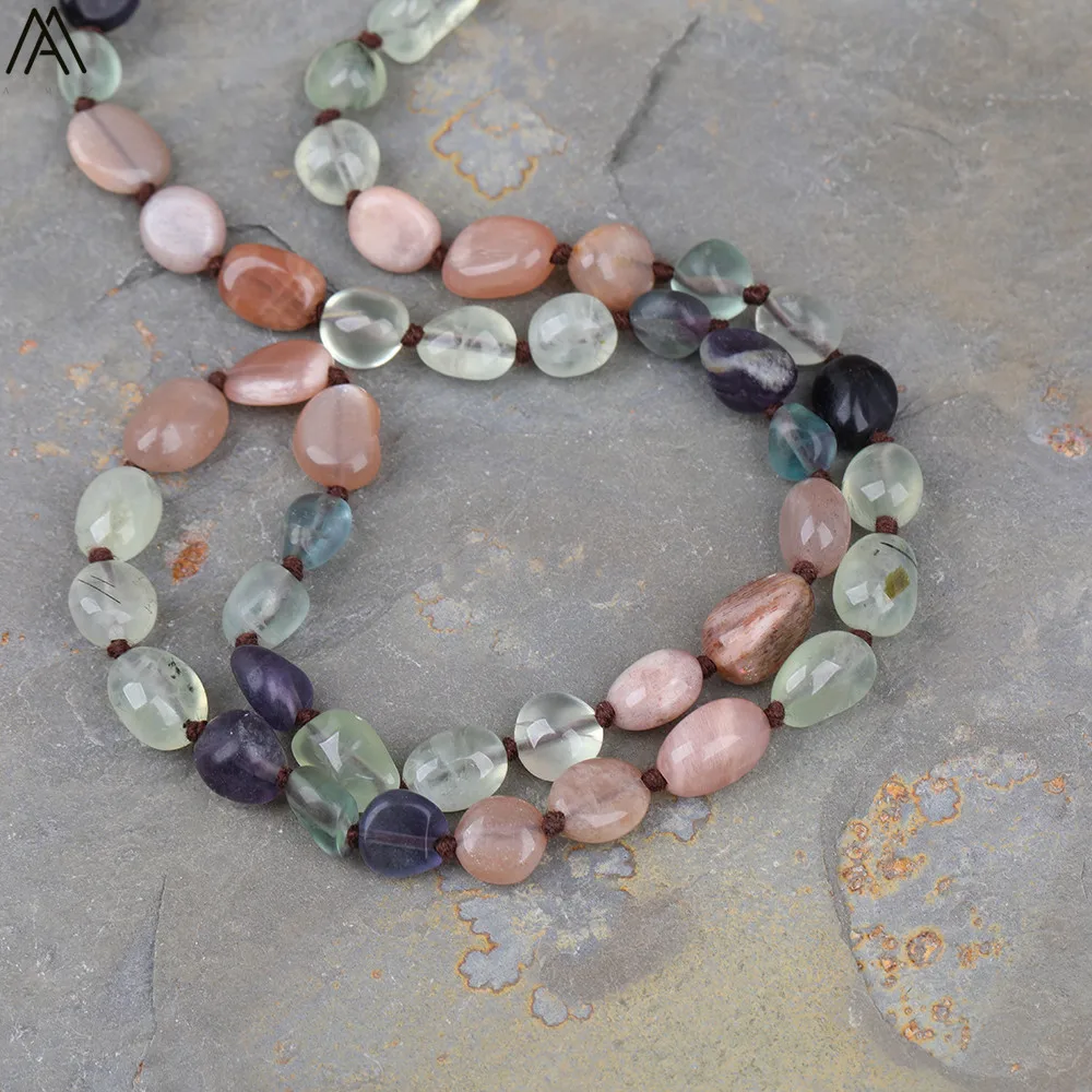 Natural Rought White Quartz Freeform Point Pendant Rainbow Fluorite Stone Beads Knotted Handmade Necklace Long 32 Inch N0279AMCB
Natural Rought White Quartz Freeform Point Pendant Rainbow Fluorite Stone Beads Knotted Handmade Necklace Long 32 Inch N0279AMCB