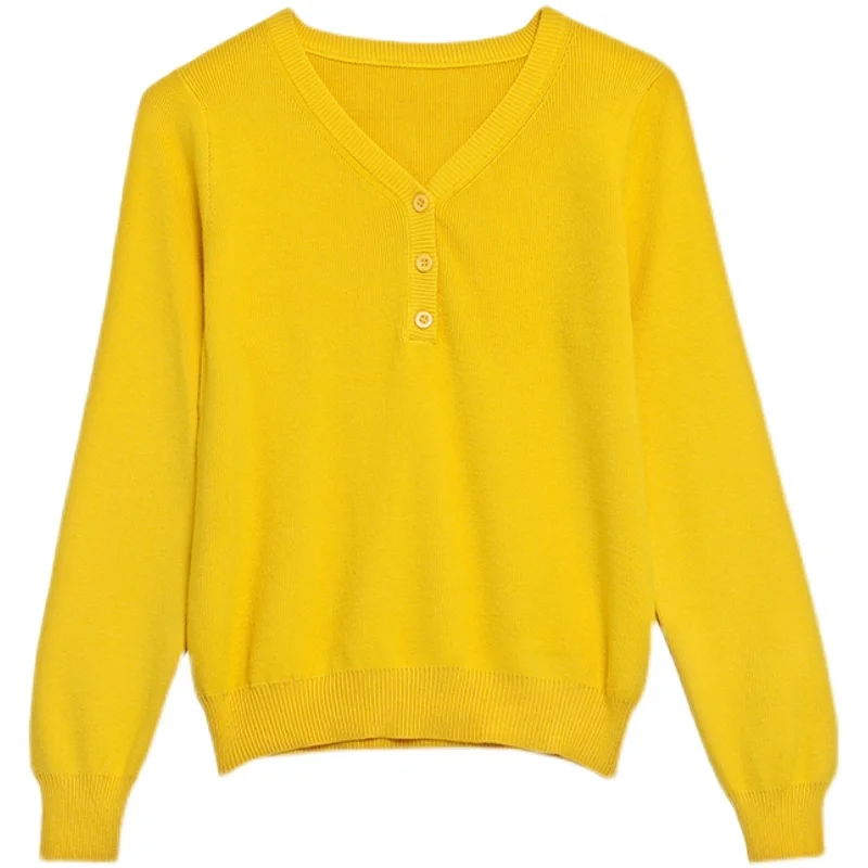 Autumn/winter new style 2021 women's knit sweater long-sleeved Korean button short fragrant purple V-neck sweater
Autumn/winter new style 2021 women's knit sweater long-sleeved Korean button short fragrant purple V-neck sweater