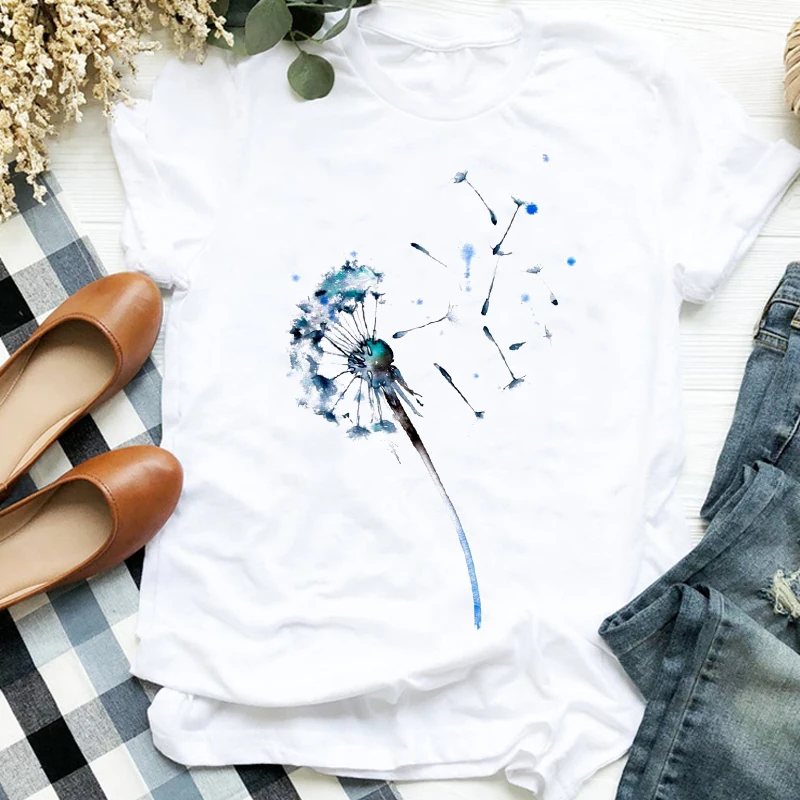 Women's T-shirts Dandelion graphic tshirt Women Fashion Top Female Casual O-neck T-shirt Summer Short Sleeve Tee Shirt Femme
Women's T-shirts Dandelion graphic tshirt Women Fashion Top Female Casual O-neck T-shirt Summer Short Sleeve Tee Shirt Femme