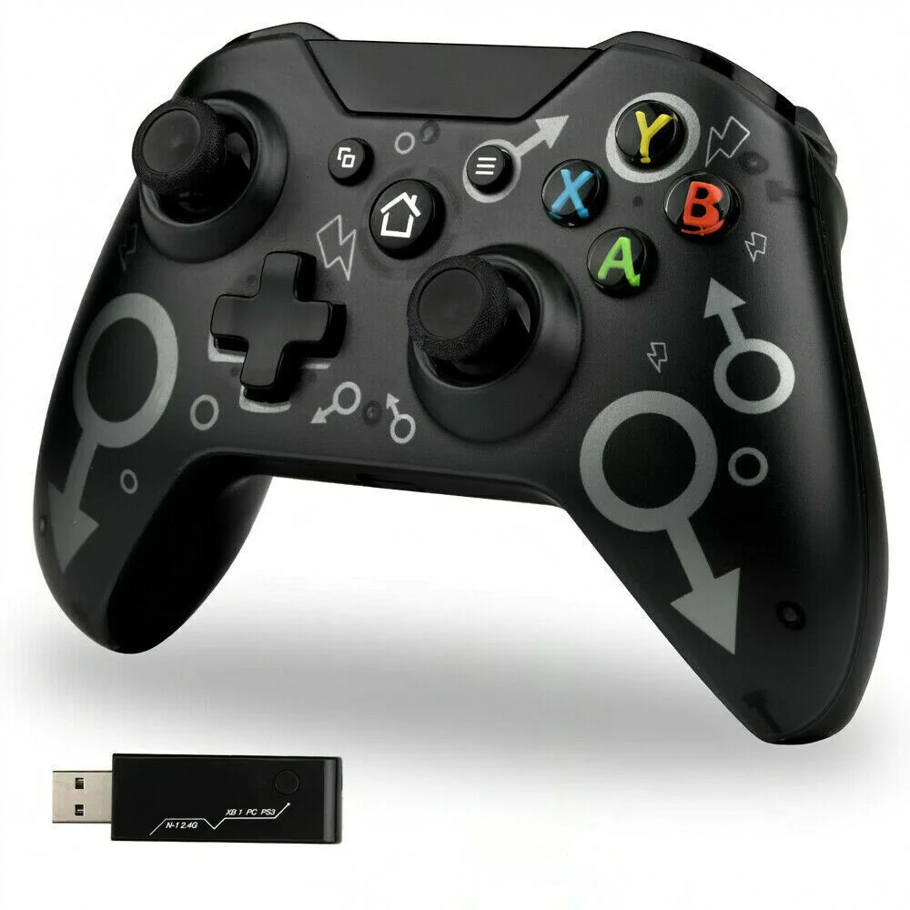 Беспроводной геймпад 2,4G для Xbox One/One X // One S/Microsoft Windows 10
Беспроводной геймпад 2,4G для Xbox One/One X // One S/Microsoft Windows 10