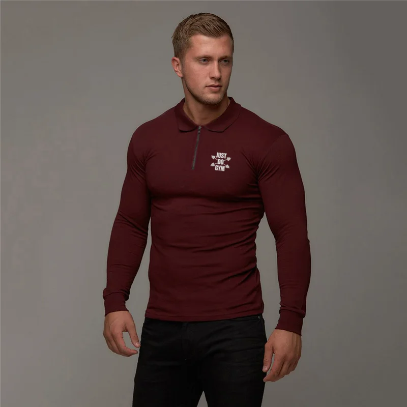 New Gyms Fashion Men's Clothing Workout Casual Polo Shirts Muscle Sports Long Sleeve Bodybuilding Fitness Zipper Polo Shirt
New Gyms Fashion Men's Clothing Workout Casual Polo Shirts Muscle Sports Long Sleeve Bodybuilding Fitness Zipper Polo Shirt