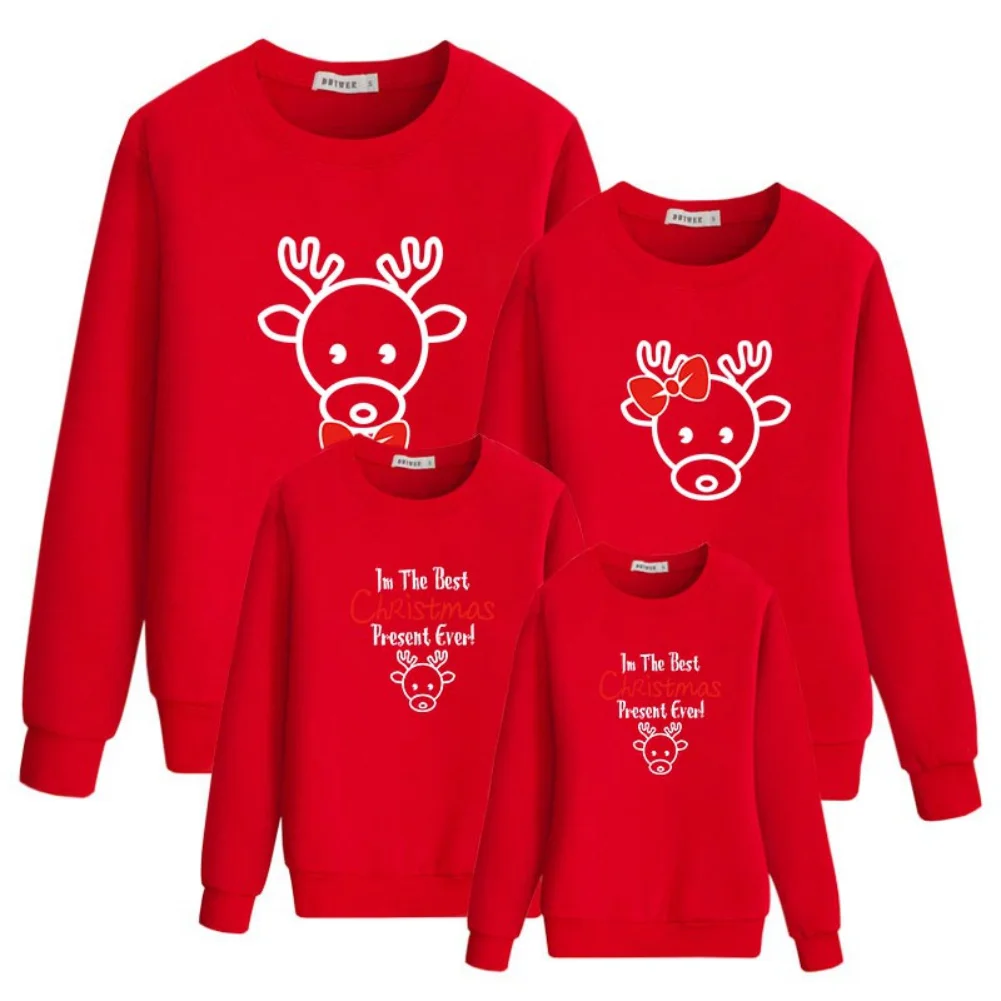 Baywell Autumn Family Matching Outfits Parent-child Long-sleeved Deer Print Round Neck Wear To Celebrate Christmas Sweatshirt
Baywell Autumn Family Matching Outfits Parent-child Long-sleeved Deer Print Round Neck Wear To Celebrate Christmas Sweatshirt