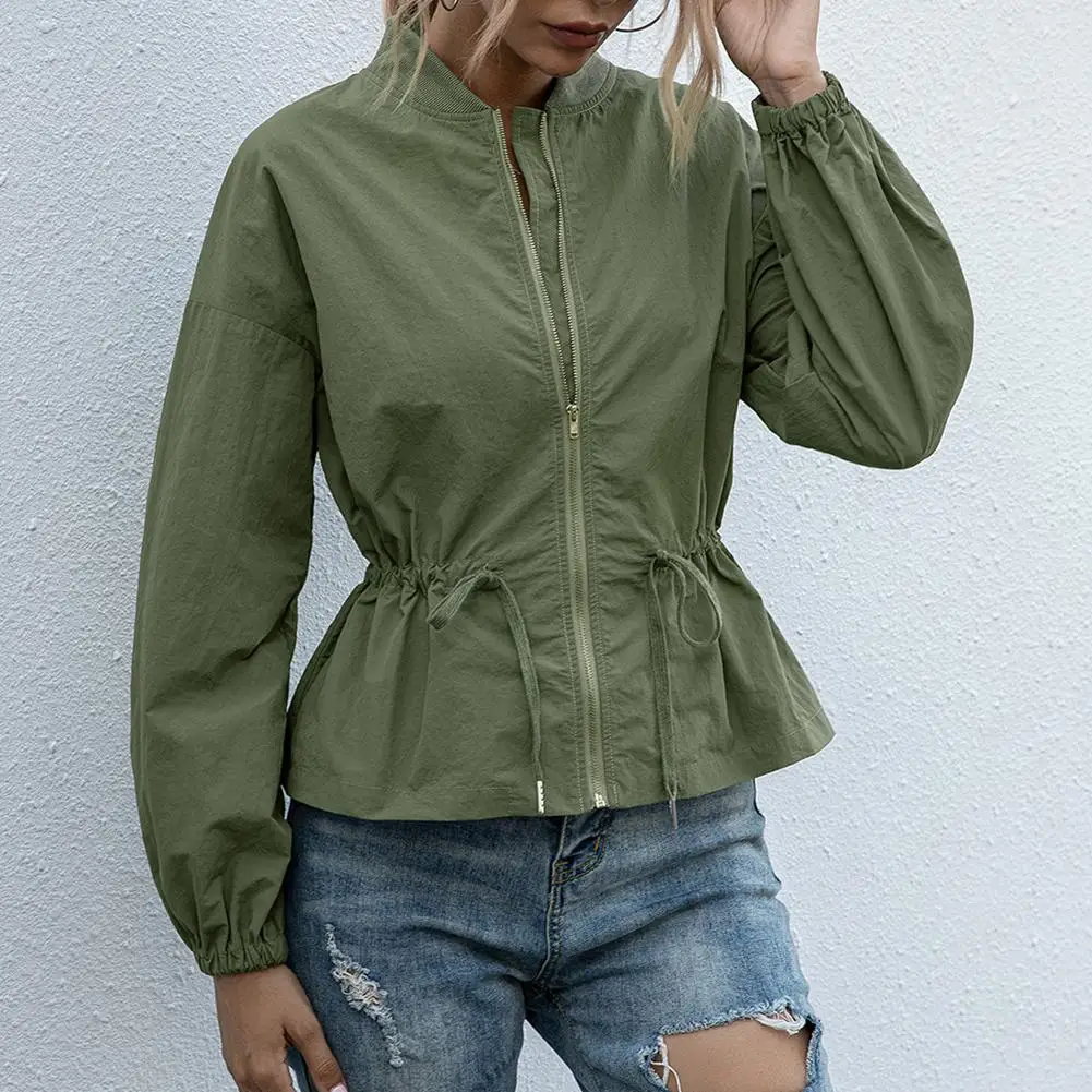 Autumn Coat for Women Outdoor Windproof Zipper Jacket Coat Women Long Sleeve Stand Collar Short Jacket Coat for Women Outwear
Autumn Coat for Women Outdoor Windproof Zipper Jacket Coat Women Long Sleeve Stand Collar Short Jacket Coat for Women Outwear