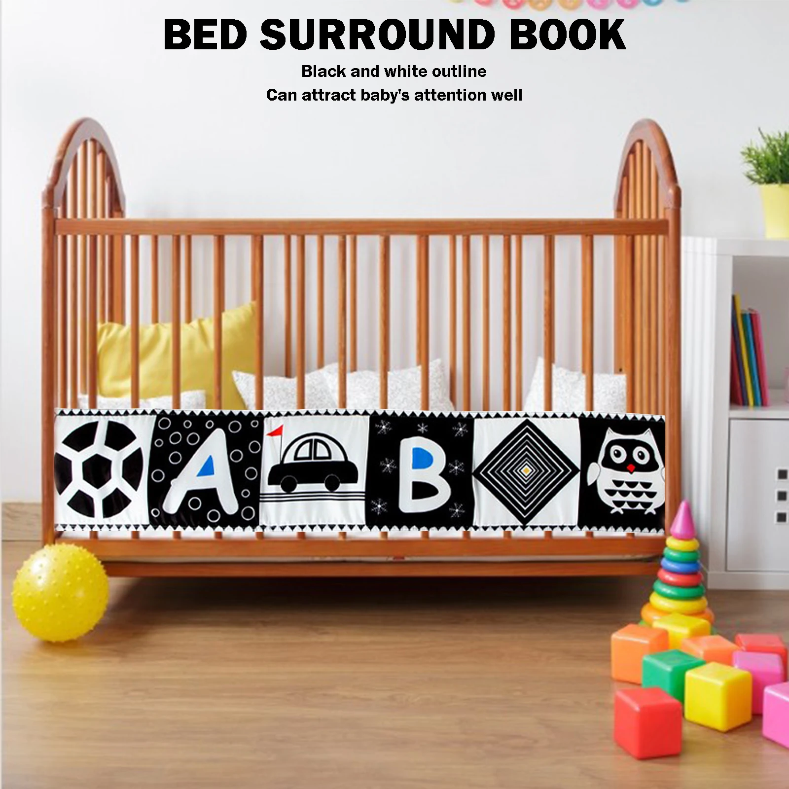 Книжка для младенцев, мягкая, черно-белая, для раннего обучения
Книжка для младенцев, мягкая, черно-белая, для раннего обучения