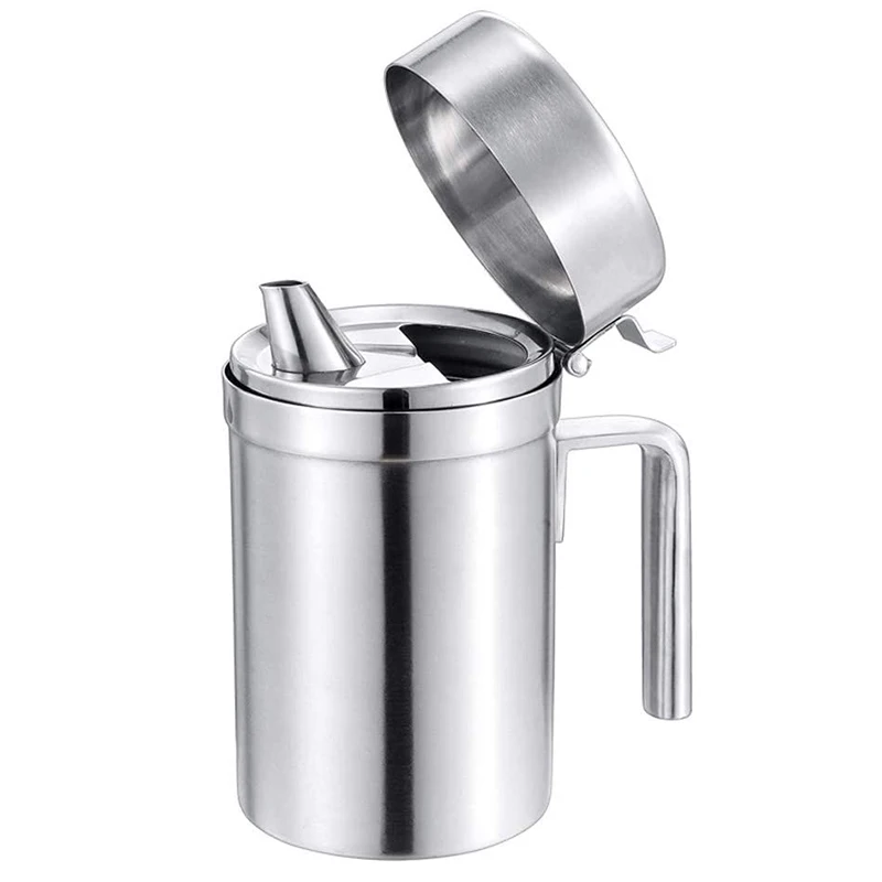 550/1000ML Kitchen Leak-proof Oil Bottle, 304 Stainless Steel Oil Storage Bottle Olive Dispenser
550/1000ML Kitchen Leak-proof Oil Bottle, 304 Stainless Steel Oil Storage Bottle Olive Dispenser
