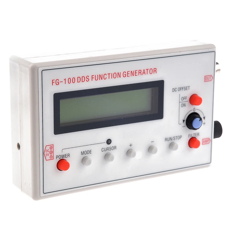 1 Hz-500k DDS Signal Generator 1602 LCD Display 1Hz-500KHz Functional Sine Triangle Square Frequency Sawtooth Wave Waveform
1 Hz-500k DDS Signal Generator 1602 LCD Display 1Hz-500KHz Functional Sine Triangle Square Frequency Sawtooth Wave Waveform