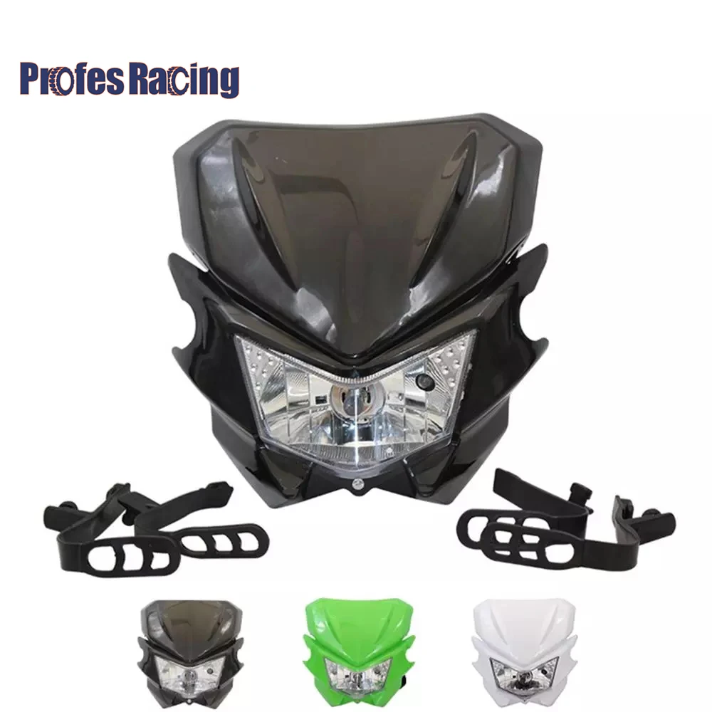 Motorcycle Universal Headlight 12V 35W H4 Headlight Fairing For KLX KX 110 WR250F WR450F Headlight Headlamp Dirt Bikes Off Road
Motorcycle Universal Headlight 12V 35W H4 Headlight Fairing For KLX KX 110 WR250F WR450F Headlight Headlamp Dirt Bikes Off Road
