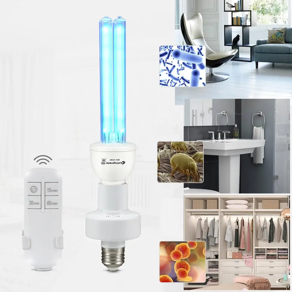 UV Lamp 15W 25W E27 UVC light Bulb Ozone Ultraviolet Quartz lamp for Home Disinfection UV Sterilizer Detachable Base+Controller
UV Lamp 15W 25W E27 UVC light Bulb Ozone Ultraviolet Quartz lamp for Home Disinfection UV Sterilizer Detachable Base+Controller