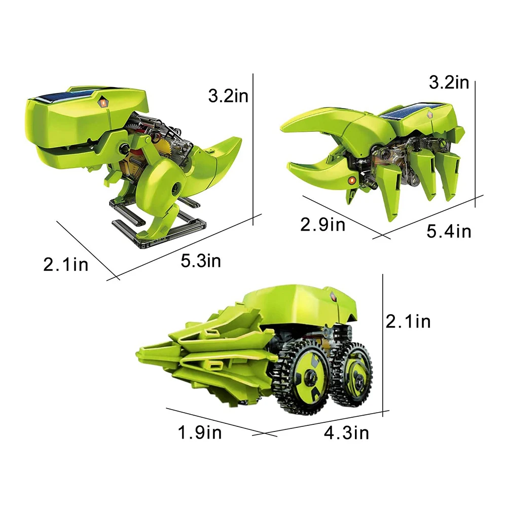 Children Solar Robot Toy Dinosaur Robot 3 in 1 DIY Assemble Educational Science Assembles Toys Kits
Children Solar Robot Toy Dinosaur Robot 3 in 1 DIY Assemble Educational Science Assembles Toys Kits