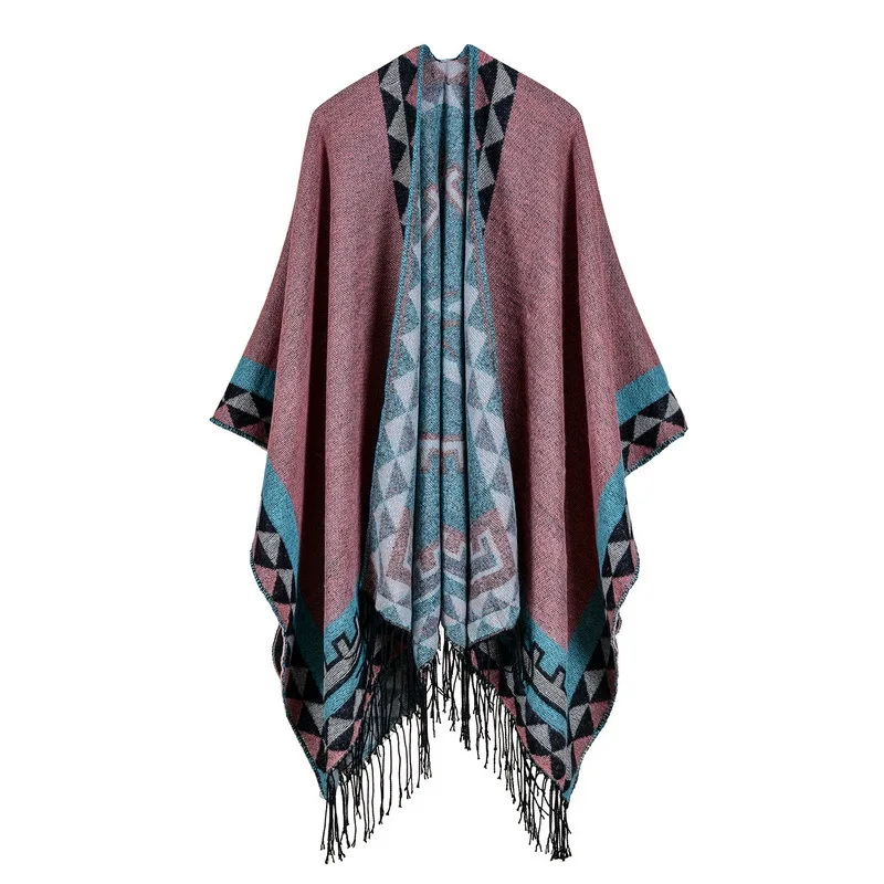 Women's Diamond Tassel Shawl Wrap imitation Cashmere Travel Open Front Poncho Cape for Fall Winter Holiday Gift
Women's Diamond Tassel Shawl Wrap imitation Cashmere Travel Open Front Poncho Cape for Fall Winter Holiday Gift
