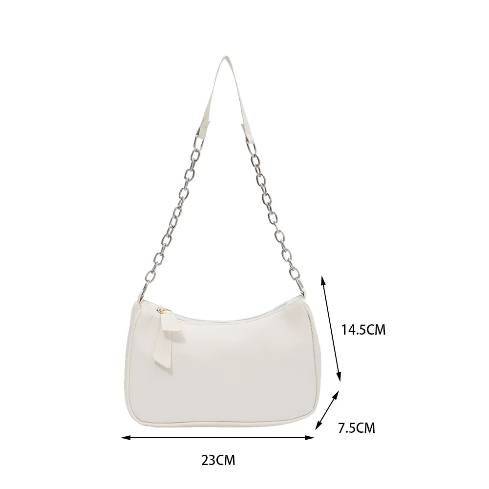 2021 Spring Summer New Women Casual Pure Color Chain Underarm Shoulder Bags Vintage PU Leather Ladies Fashion Zipper Handbags
2021 Spring Summer New Women Casual Pure Color Chain Underarm Shoulder Bags Vintage PU Leather Ladies Fashion Zipper Handbags