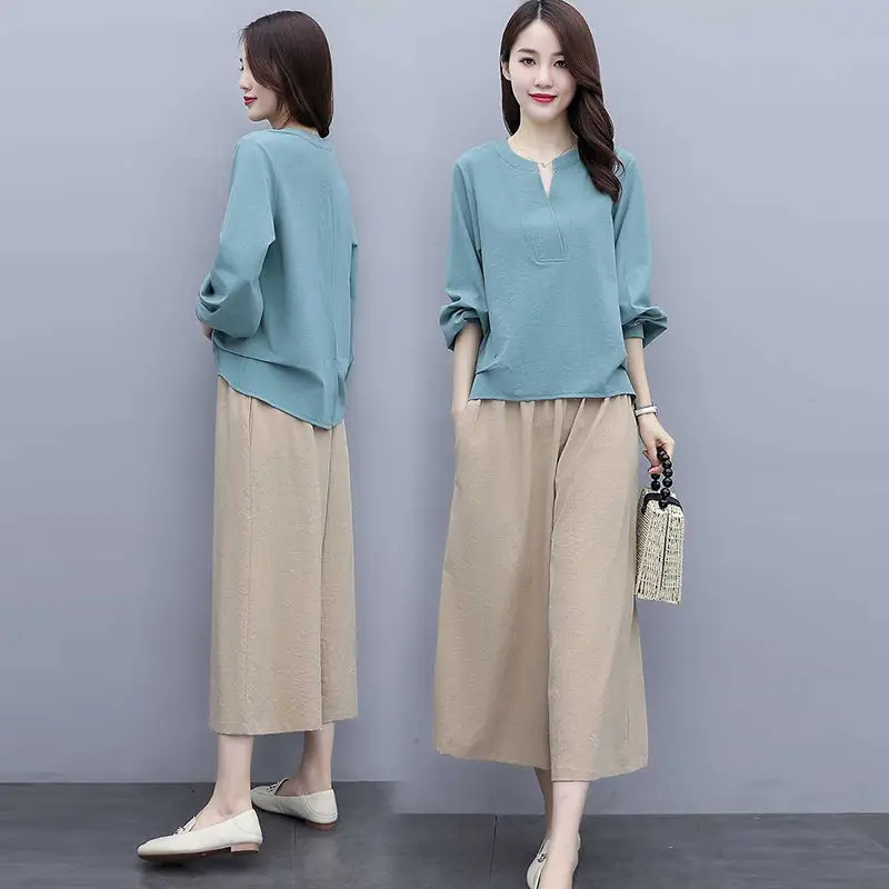 Olomm Hemp Cotton Suit Female Lady Fashion Temperament Breathable Comfortable Age Reduction Loose Slim Two Sets Fashion Genuine
Olomm Hemp Cotton Suit Female Lady Fashion Temperament Breathable Comfortable Age Reduction Loose Slim Two Sets Fashion Genuine