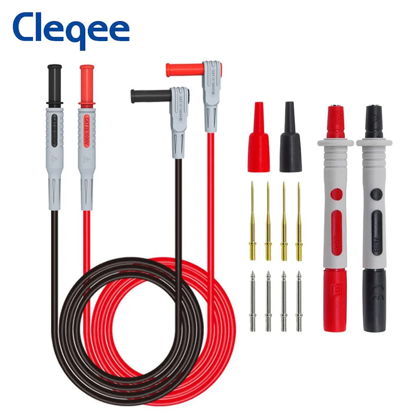 CLEQEE Cleqee P1033B Мультиметр Тестовые щупы Красный/Черный
CLEQEE Cleqee P1033B Мультиметр Тестовые щупы Красный/Черный