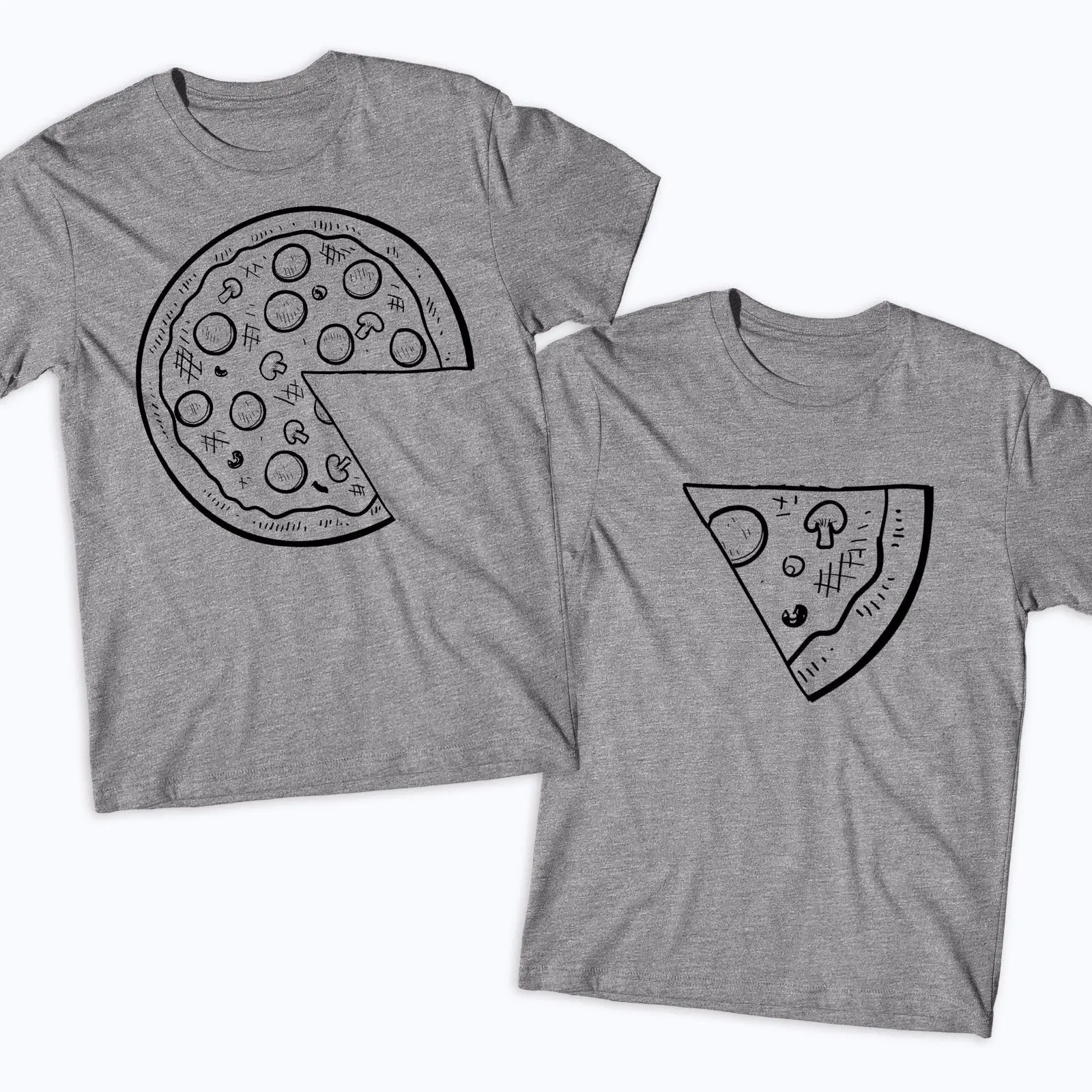 Одинаковая футболка для пиццы парная валентинка еда любовь лучшие друзья Wifey Hubby