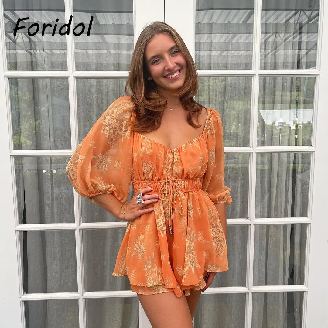 Женский комбинезон в стиле бохо Foridol, пляжный комбинезон с полурукавами и цветочным принтом, с широкими штанинами и поясом, милые Оранжевые ...
Женский комбинезон в стиле бохо Foridol, пляжный комбинезон с полурукавами и цветочным принтом, с широкими штанинами и поясом, милые Оранжевые ...