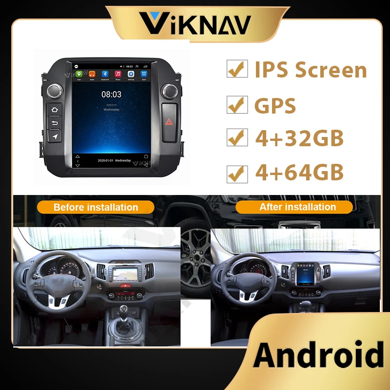 Автомагнитола на Android, 2 Din, GPS-навигация, вертикальный экран для KIA Sportage 2010 +, автомагнитола, мультимедийный плеер, DVD-плеер
Автомагнитола на Android, 2 Din, GPS-навигация, вертикальный экран для KIA Sportage 2010 +, автомагнитола, мультимедийный плеер, DVD-плеер