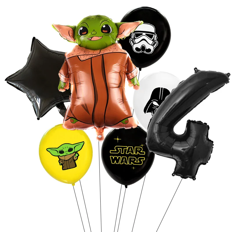 Воздушные шары Звездные войны зеленый малыш воин Йоды робот-фольгированный шар