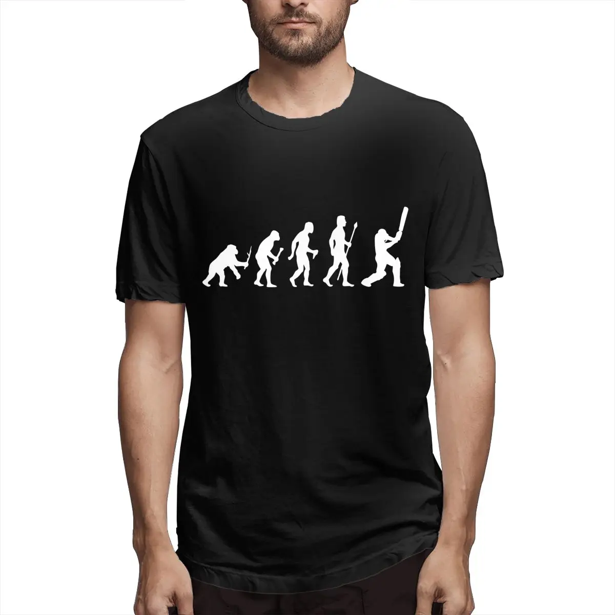 Cricket Evolution Of Man Men T Shirts Novelty Tees Short Sleeve Crewneck T-Shirts 100% Cotton Summer Clothing
Cricket Evolution Of Man Men T Shirts Novelty Tees Short Sleeve Crewneck T-Shirts 100% Cotton Summer Clothing