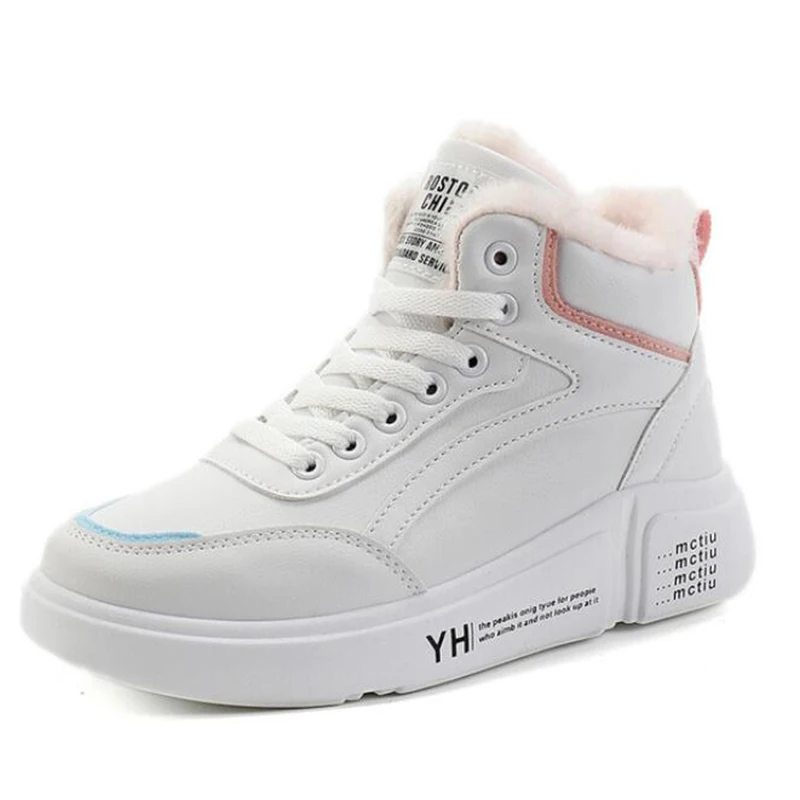 Winter 2020 Women's Sports Shoes Leather Shoes Plush Warm High-top Flat Shoes Snow Boots Female Ankle Boots Lady Shoes Women
Winter 2020 Women's Sports Shoes Leather Shoes Plush Warm High-top Flat Shoes Snow Boots Female Ankle Boots Lady Shoes Women