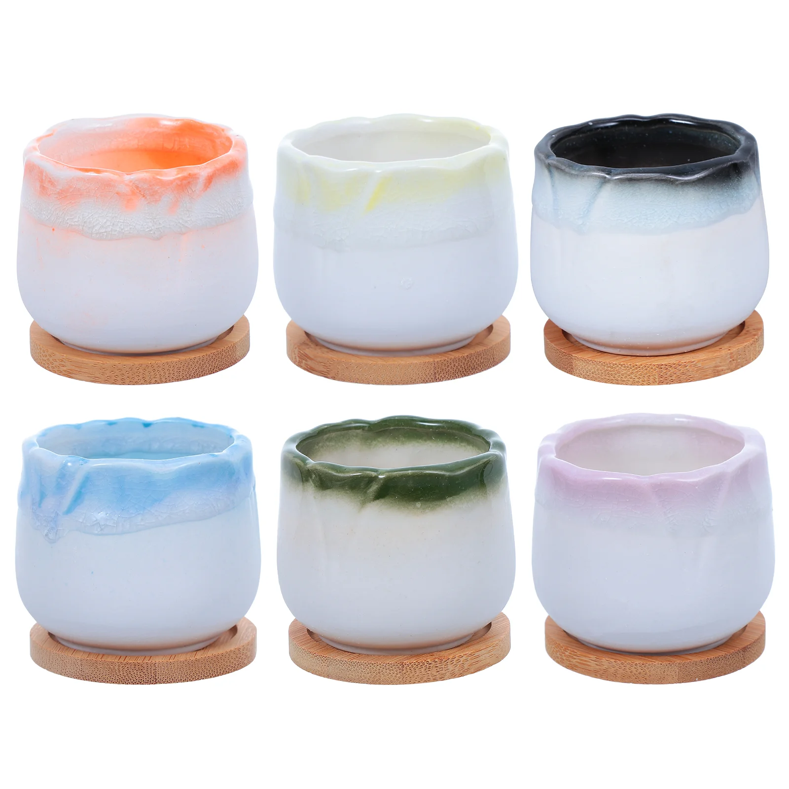 1 Set Ceramic Succulent Pot Flower Pot Flower Container Bonsai Planting Pots
1 Set Ceramic Succulent Pot Flower Pot Flower Container Bonsai Planting Pots