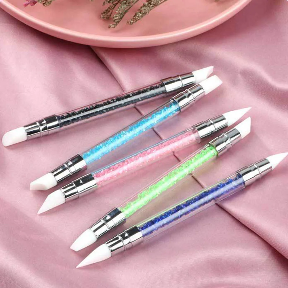 1PC New 2 Ways Dual-Ended Nail Art Silicone Sculpture Pen Carving DIY Painting Glitter Rhinestone Acrylic Manicure Dotting Too
1PC New 2 Ways Dual-Ended Nail Art Silicone Sculpture Pen Carving DIY Painting Glitter Rhinestone Acrylic Manicure Dotting Too