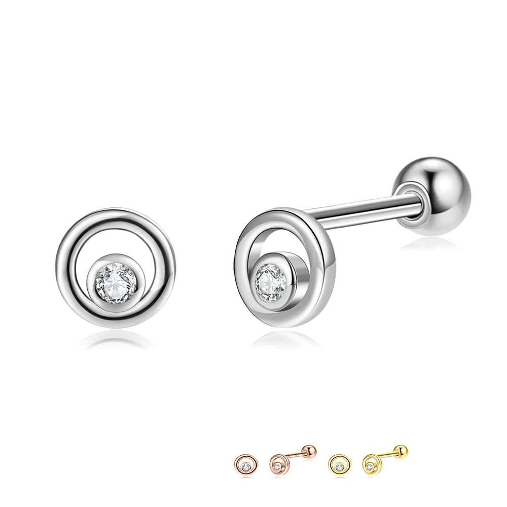 ZEMIOR 925 Sterling Silver Jewelry Gold Color Double Circle Stud Earrings For Women Cute Cubic Zirconia Earings Accessories 
ZEMIOR 925 Sterling Silver Jewelry Gold Color Double Circle Stud Earrings For Women Cute Cubic Zirconia Earings Accessories