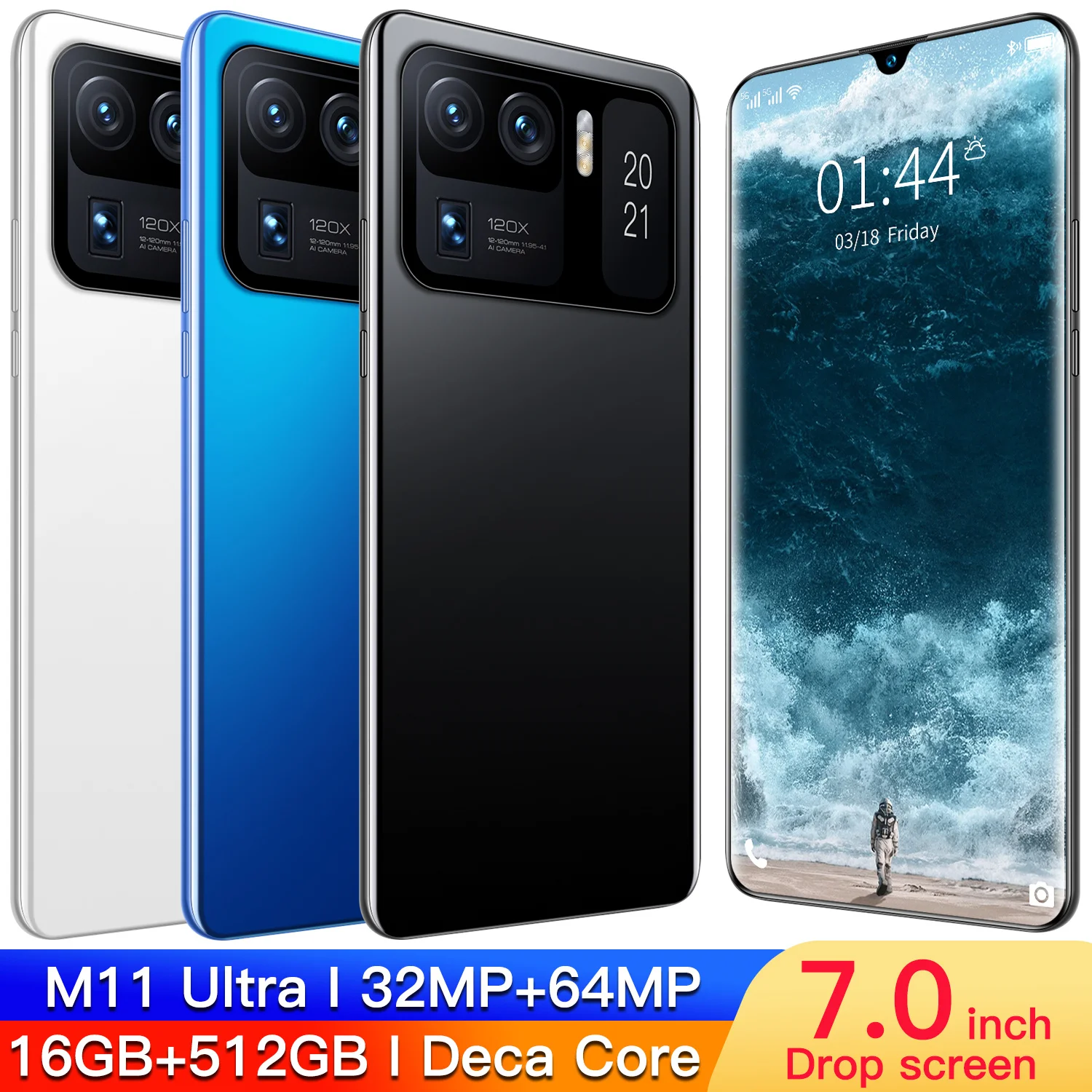 Global Version Galaxy 7.0 Inch M11 Ultra Smartphone 16+512G 7200mAh 5G Mobilephone Fingerprint Unlock Multi Function Cellphone
Global Version Galaxy 7.0 Inch M11 Ultra Smartphone 16+512G 7200mAh 5G Mobilephone Fingerprint Unlock Multi Function Cellphone