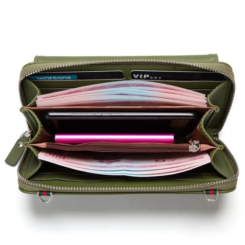 New Wallet Women's Long Mobile Phone Bag Multi-functional Portable One-shoulder Cross-body Bags Pure Color for Card / DSMA001
New Wallet Women's Long Mobile Phone Bag Multi-functional Portable One-shoulder Cross-body Bags Pure Color for Card / DSMA001