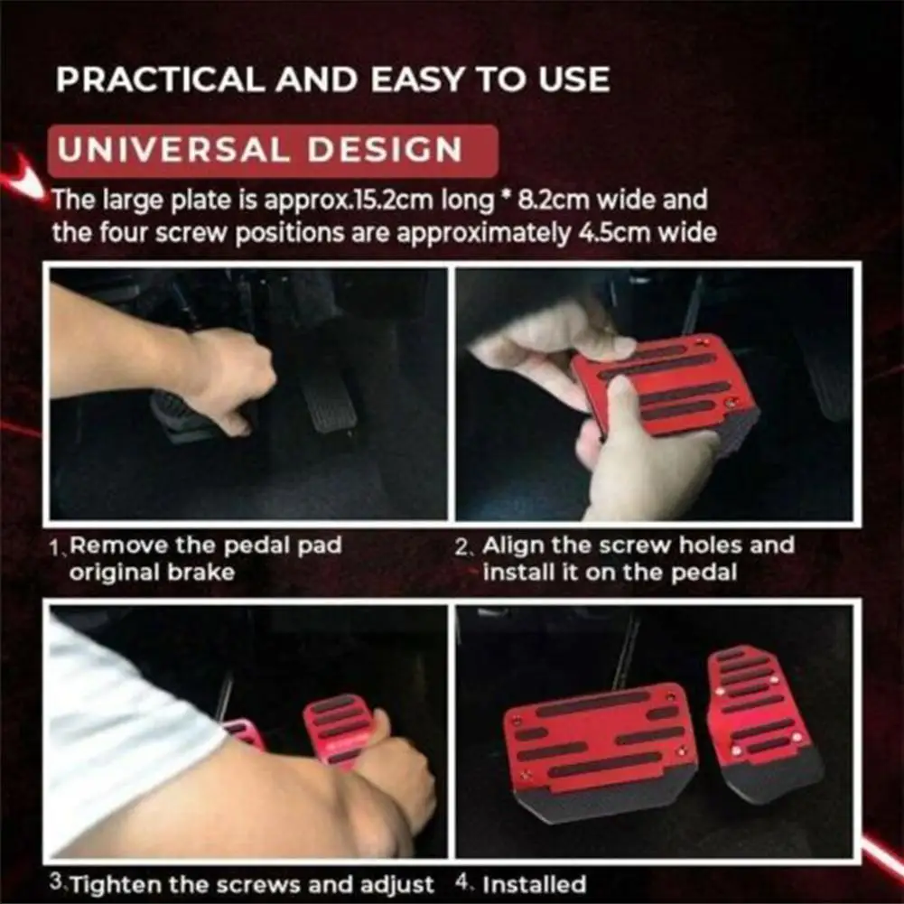 3Pcs/Set Universal Non-Slip cover Automatic Gas Brake Parts Cover Pad Auto Accessori Pedals Foot Pedal Universal Replacemen H1P0
3Pcs/Set Universal Non-Slip cover Automatic Gas Brake Parts Cover Pad Auto Accessori Pedals Foot Pedal Universal Replacemen H1P0