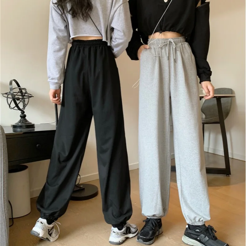 Gray Casual Pants for Women 2020 Autumn and Winter New Korean Style Baggy Track Pants Versatile Ankle-Tied High Waist Straight
Gray Casual Pants for Women 2020 Autumn and Winter New Korean Style Baggy Track Pants Versatile Ankle-Tied High Waist Straight