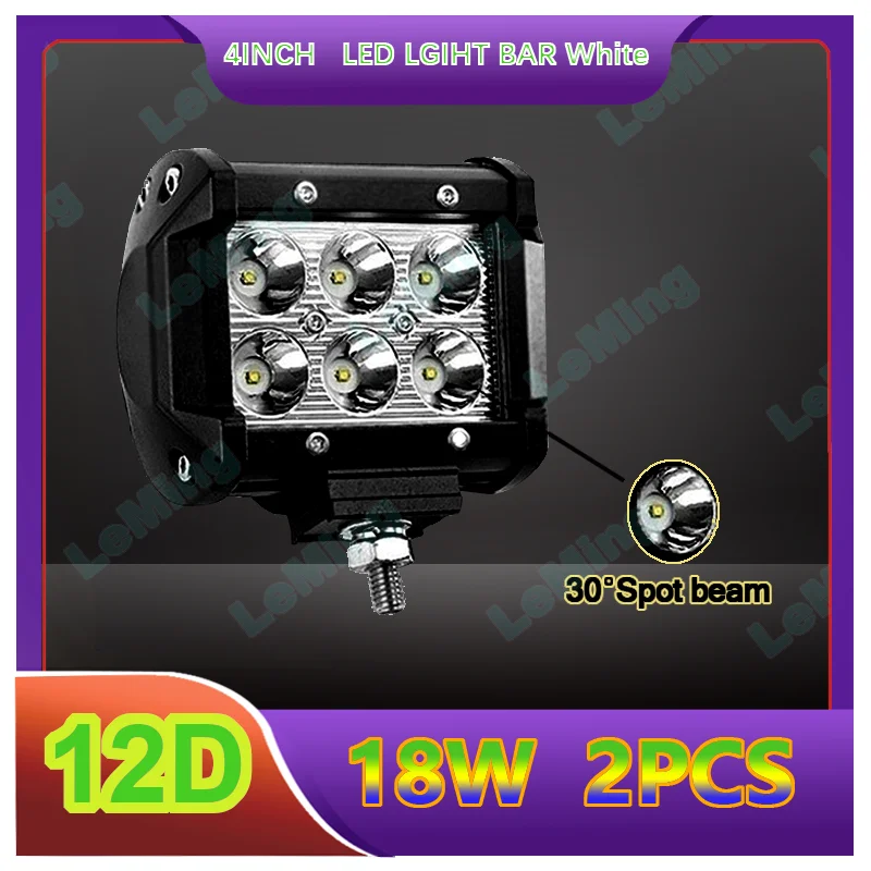 LeMing 4x4 Off Road Work Light Lamp Cree Chip LED Motorcycle Tractor Boat Truck SUV FOG LIGHT FOR ATV Car Led Light Bar 
LeMing 4x4 Off Road Work Light Lamp Cree Chip LED Motorcycle Tractor Boat Truck SUV FOG LIGHT FOR ATV Car Led Light Bar