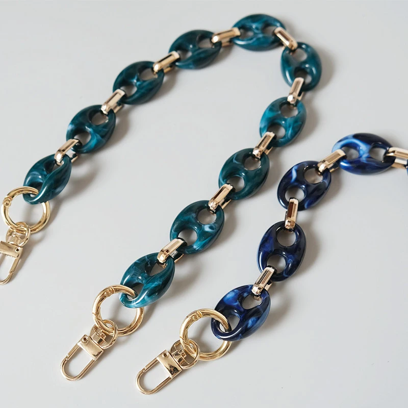 mix Color Women Bag Accessories Detachable DIY Bag Replacement Chain Acrylic Bag strao Women Shoulder Handbag Strap Chain 
mix Color Women Bag Accessories Detachable DIY Bag Replacement Chain Acrylic Bag strao Women Shoulder Handbag Strap Chain