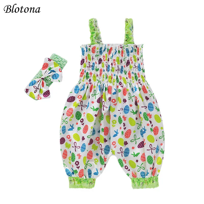 Blotona Newborn Girls Summer Romper Hair Band Set, Infant Sleeveless Elastic Waist Long Pants Playsuit for Baby 0-18Months
Blotona Newborn Girls Summer Romper Hair Band Set, Infant Sleeveless Elastic Waist Long Pants Playsuit for Baby 0-18Months
