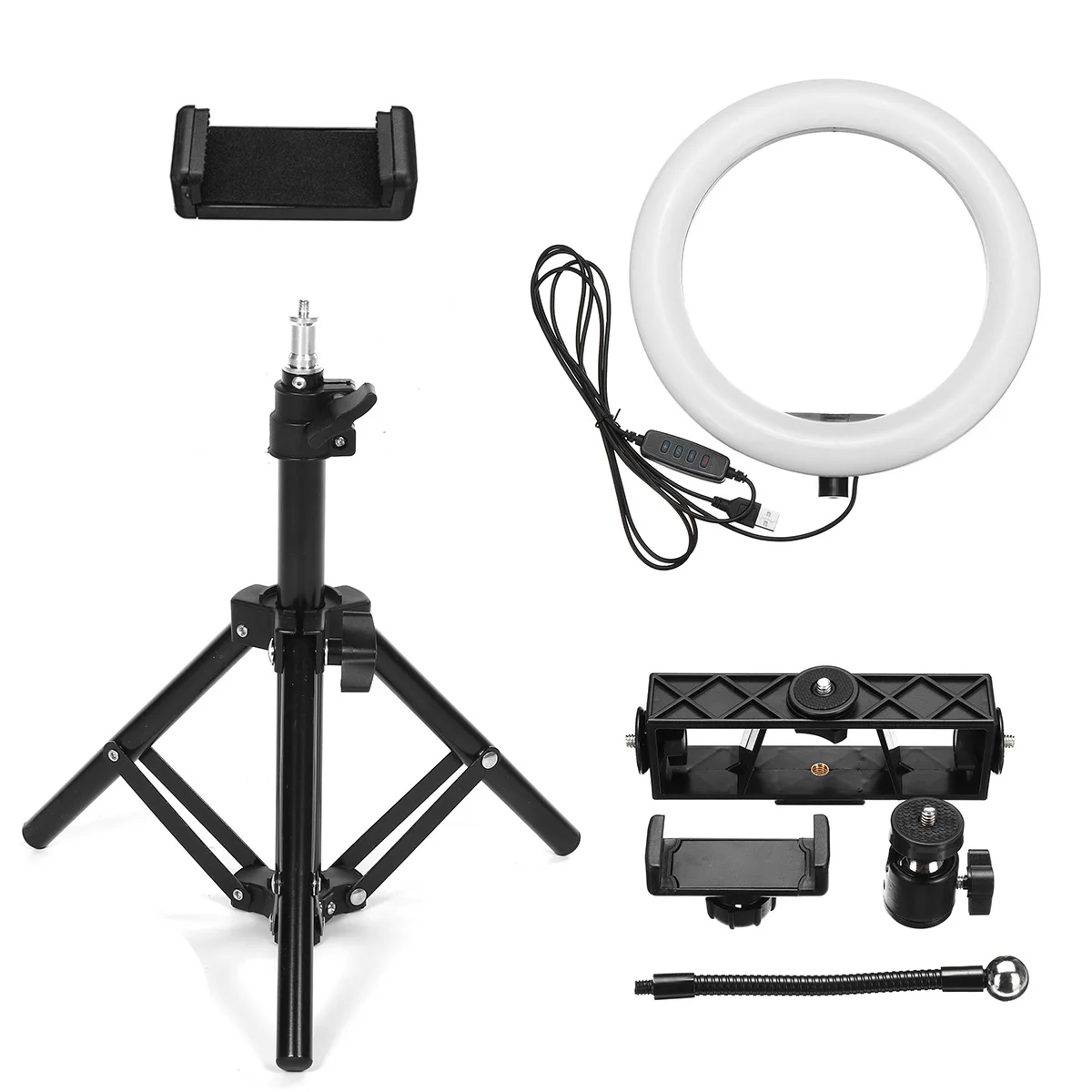 Double Phone Clip LED Dimmable Selfie Ring Photo Light Dimmable Lamp For Photography Makeup Live
Double Phone Clip LED Dimmable Selfie Ring Photo Light Dimmable Lamp For Photography Makeup Live
