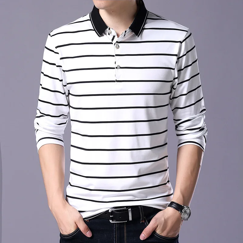 Striped Polo Shirt Men Fad Spring 95% Cotton Men's Polo Shirt Male Long Sleeve Casual Shirt Mens Turn Down Collar Polos 3XL
Striped Polo Shirt Men Fad Spring 95% Cotton Men's Polo Shirt Male Long Sleeve Casual Shirt Mens Turn Down Collar Polos 3XL