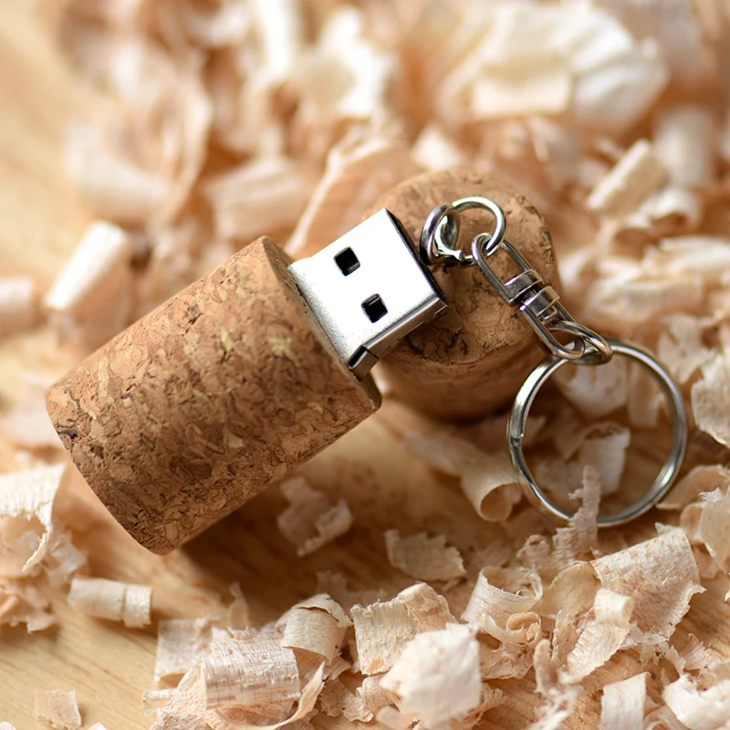 USB-флеш-накопитель JASTER в деревянной бутылке 4-64 Гб | Компьютеры и офис