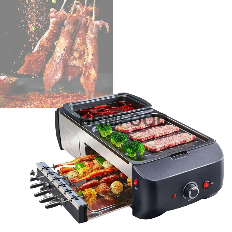 Electric Barbecue Oven Homemulti-function Barbecue Machine Frying Tray Two-use Smoke-free Roasting Hot Pot All-in-one Pot
Electric Barbecue Oven Homemulti-function Barbecue Machine Frying Tray Two-use Smoke-free Roasting Hot Pot All-in-one Pot